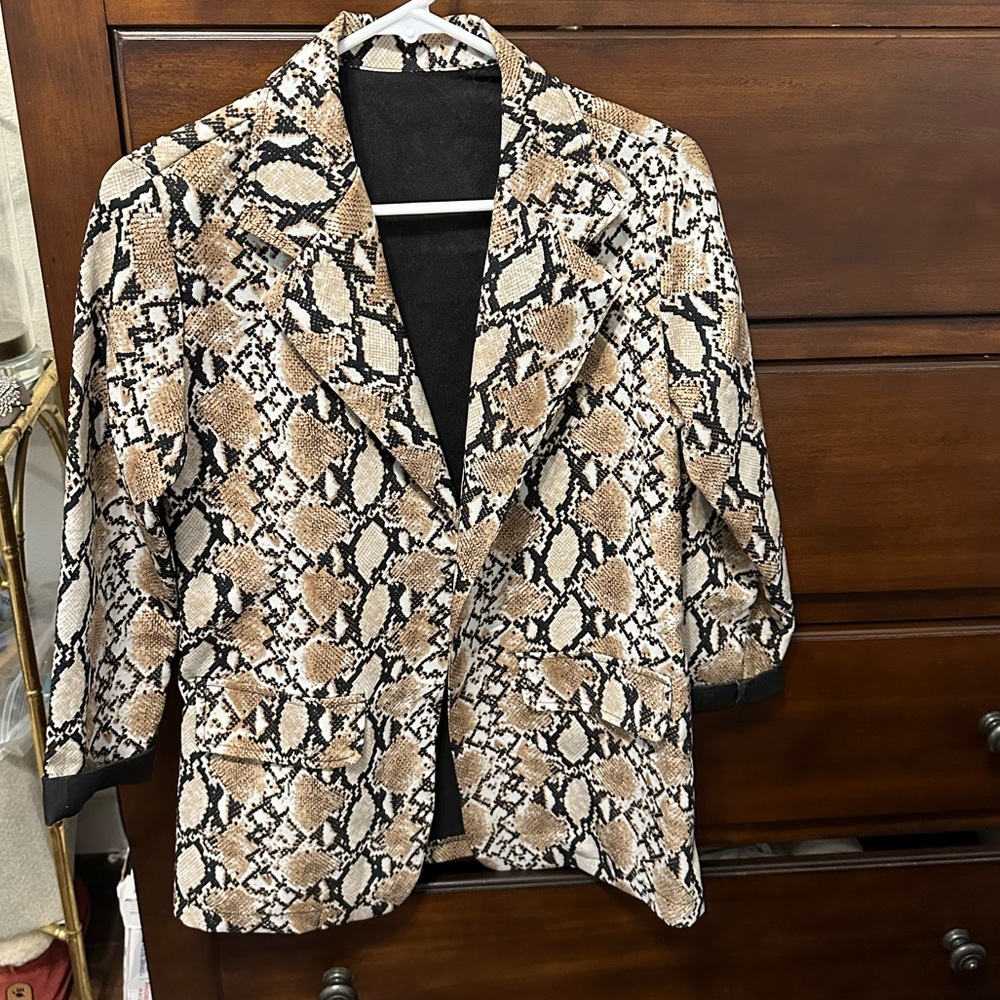 SHEIN snake blazer